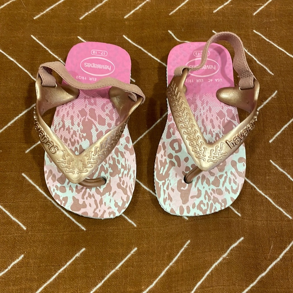 Havaianas Rose Gold Toddler Sandals